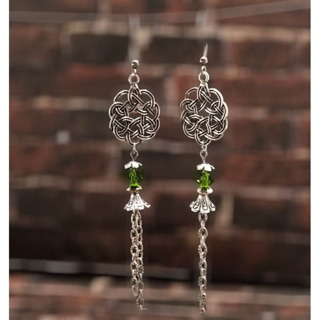 Celtic Dara Infinity Knot Chain Tassel
